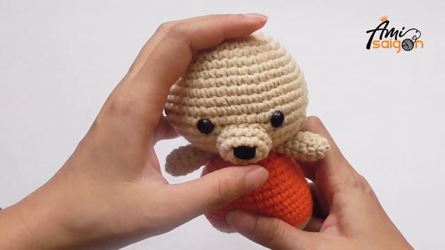 #133 | Amigurumi Bear in Orange Outfit Crochet Pattern (4/4) | Easy & Fast Tutorial | @AmiSaigon смотреть онлайн