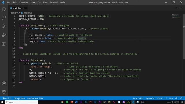 How To Make Pong With Lua and Love2d (Part 1) смотреть онлайн