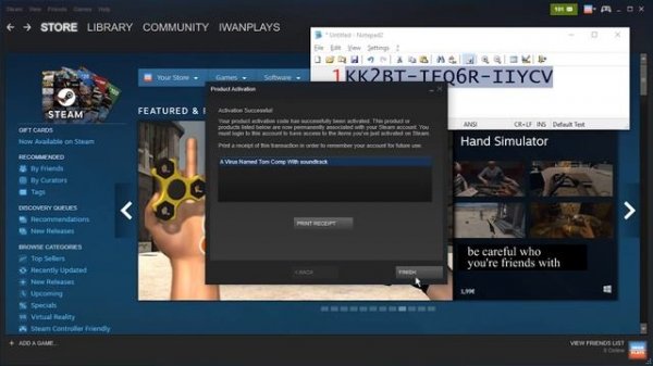 How to Redeem Code on Steam - Unlock a Game Key