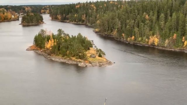Установка Поклонного креста на о Рыбачий Валаамского Спасо Преображенского монастыря смотреть онлайн