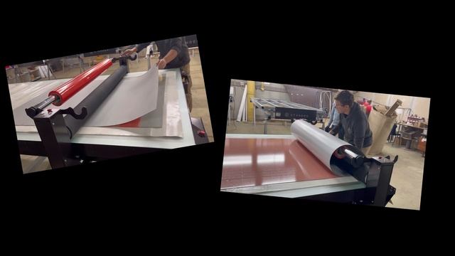 Клеепереносящая пленка - накатка с рулона и в листах, соединение (склеивание) материалов на STANBER смотреть онлайн