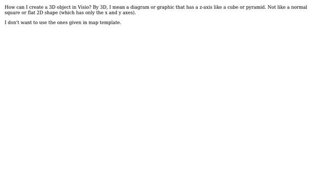 How do you create 3D objects in Microsoft Visio? смотреть онлайн