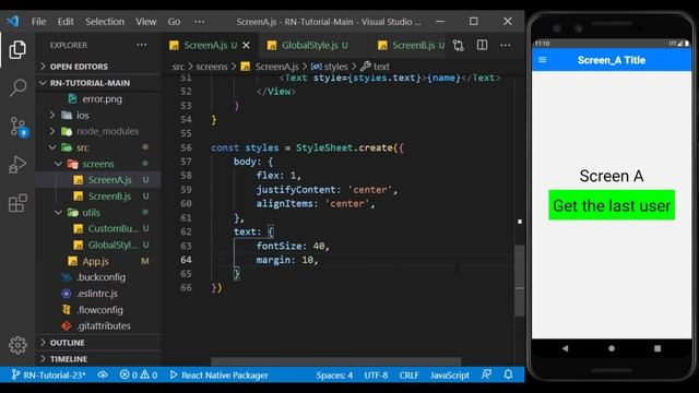 React Native Tutorial #23 - Global Styles & How to Use Custom Fonts Globally in Project смотреть онлайн