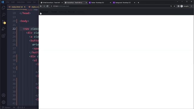 Bootstrap 5 navbar bg-dark Explained смотреть онлайн