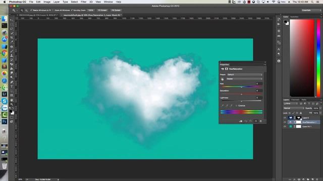 Photoshop tutorial: How to cut out cloud in Photoshop смотреть онлайн