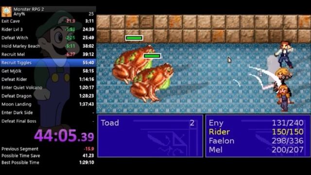 Monster RPG 2 WR Speedrun 1:27:58 смотреть онлайн