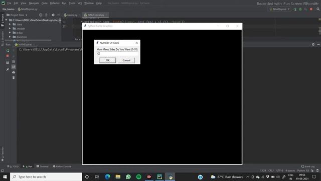 Draw Name | Python Turtle | Name spiral Tutorial смотреть онлайн