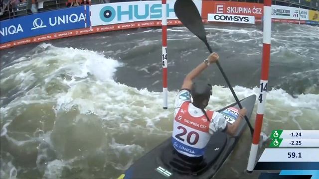 Monica Doria Vilarrubla Semi-final / 2023 ICF Canoe-Kayak Slalom World Cup Prague Czech Republic смотреть онлайн