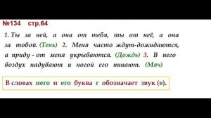 ГДЗ 4 класс, Русский язык, Упражнение. 134  Канакина В.П Горецкий В.Г Учебник, 2 часть