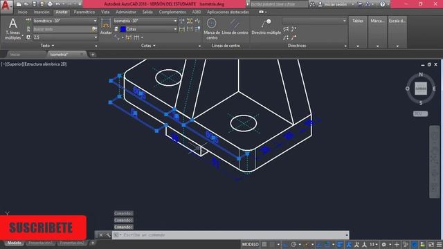 Acotar en Isometría AutoCAD 2018 смотреть онлайн