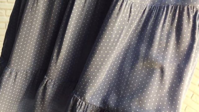 Платье в горошек голубое | Показ женской одежды от интернет-магазина "NADYA" смотреть онлайн