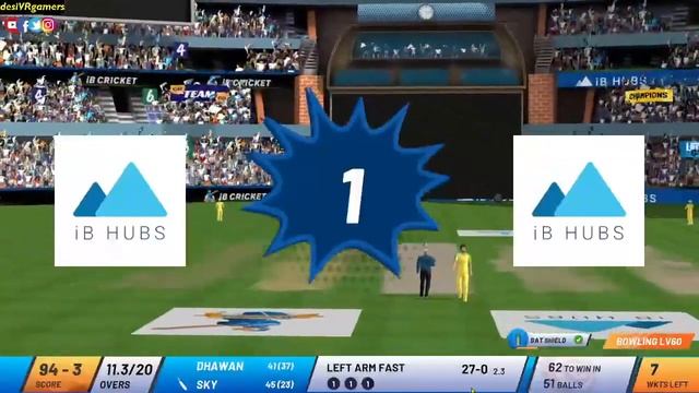 IB CRICKET VR | TEAM CHASE CHALLENGE | TARGET 156 20 OVERS смотреть онлайн