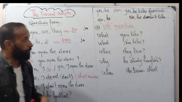 Present Simple. Interrogative Form كيف نسأل في الحاضر البسيط😊🎓 смотреть онлайн