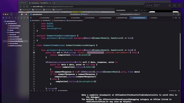 Async Await Swift || @MainActor || MVVM Architecture || Swift Concurrency смотреть онлайн
