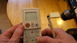 How to setup time to Mitsubishi air conditioner remote control