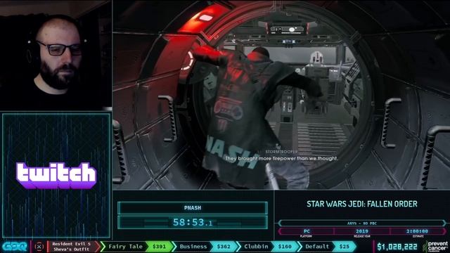 Star Wars Jedi: Fallen Order by Pnash in 1:45:49 - Awesome Games Done Quick 2021 Online смотреть онлайн