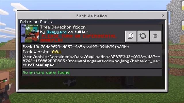 How To Add TreeCapitator MCPE 1.12.X