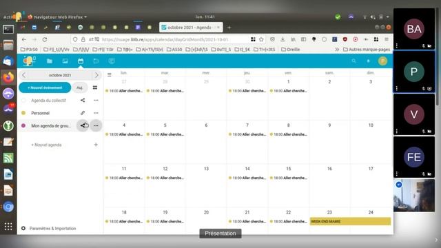 Nextcloud - Partager un agenda en interne (Indie Kafé #2) смотреть онлайн