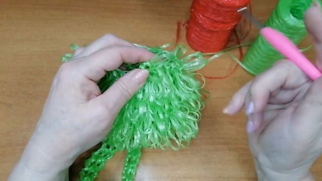 СП. Триостарты. Март старт. Вяжу мочалку для душа и души крючком.