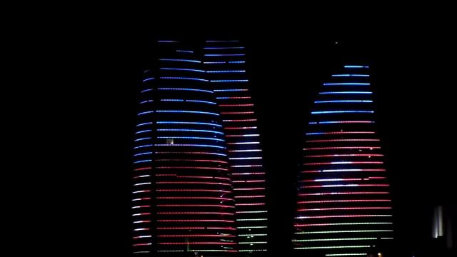 Flame Towers Baku & Башни oгня Баку смотреть онлайн