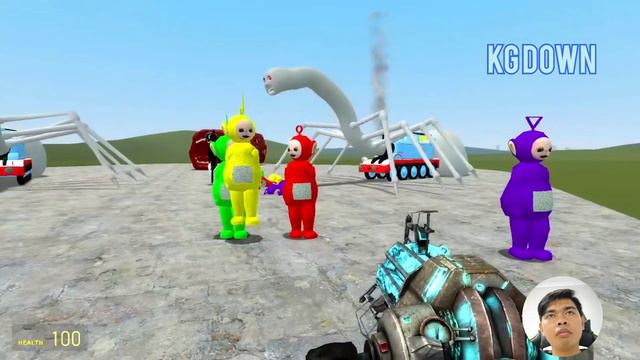Playing AS Garrys Mod war Thomas spider exe Vs Train Eater, trevor Henderson,Teletubbies |Kg down|1 смотреть онлайн