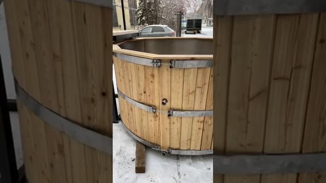 Видеообзор Купель Фурако уличная с внешней печкой 55 кВт смотреть онлайн