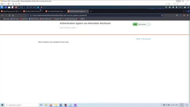 Lab: Authentication bypass via information disclosure смотреть онлайн