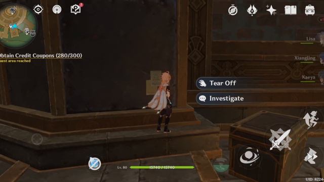 Obtain Credit Coupons (280/300) / Genshin Impact