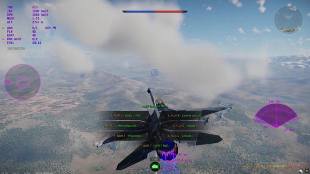 A flight in the F-16C [War Thunder DEV Server] смотреть онлайн