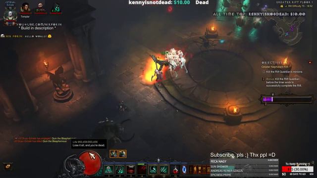 Diablo 3 2.6.0 Season 11 Necromancer Bones of Rathma Skeletal Mage nik4kin 1080@60 смотреть онлайн