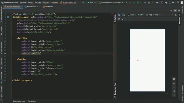 InstagramStyle SeekBar Tutorial Android Studio смотреть онлайн