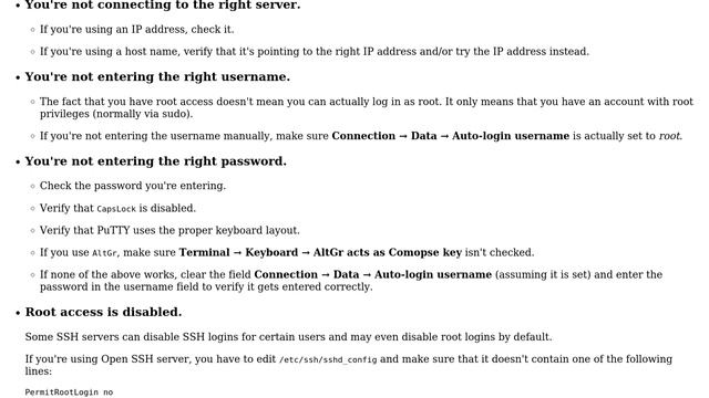 PuTTY Password Access Denied (2 Solutions!!)