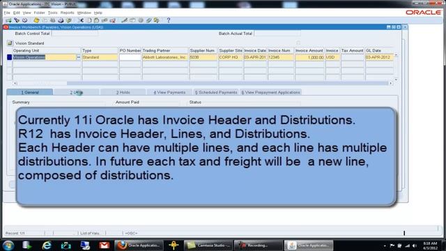 How to do Manual Invoice Entry in Oracle Accounts Payable - Oracle R12 Financial New Features смотреть онлайн