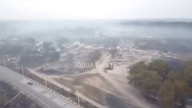 Полет на дроне над сгоревшим Аманкарагаем смотреть онлайн