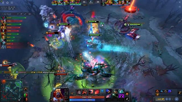 Queen Of Pain Dota 2 Mod Pro Gameplay Best Build Guide QOP Rampage 7.33 смотреть онлайн