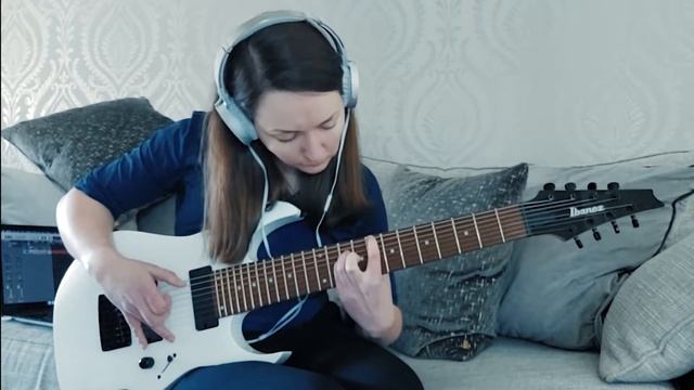 8 String Guitar - Trying a few ideas (Ibanez RG8WH) смотреть онлайн