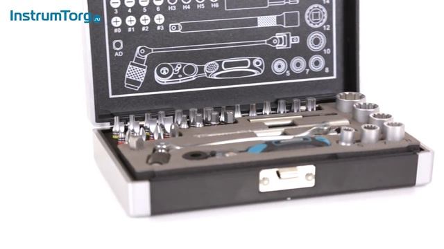 Набор бит и головок торцевых, 1/4", карданный ключ, трещотка, адаптер, S2 37 шт. Gross 11625 смотреть онлайн