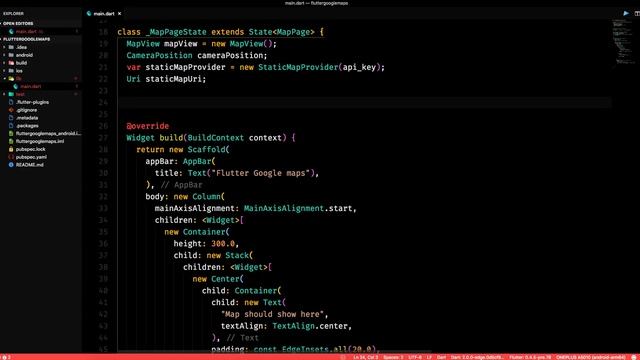 Flutter: Integrate Google Maps | Static maps смотреть онлайн