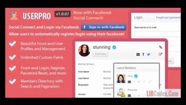 UserPro - User Profiles and Directory Plugin смотреть онлайн