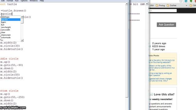 python IDLE Autocomplete HELP смотреть онлайн