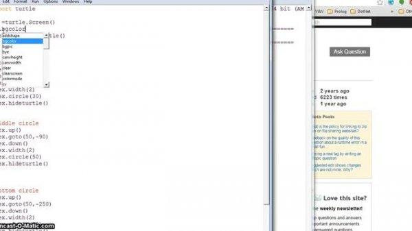 python IDLE Autocomplete HELP