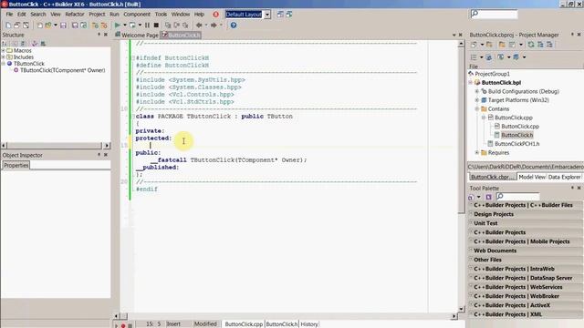 C++ Builder XE 6 создание нового компонента смотреть онлайн