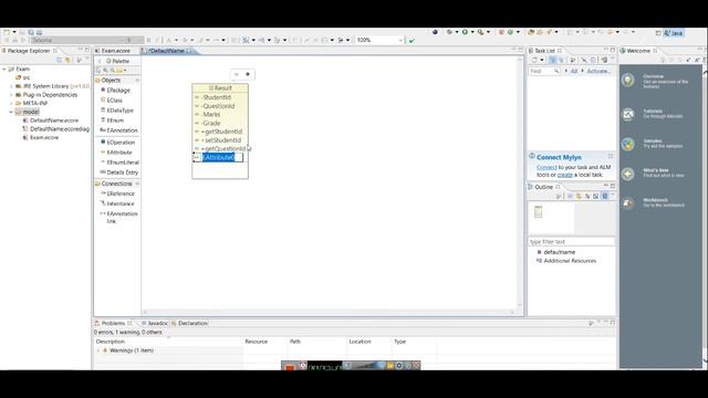 Class Diagram of Examination System using Eclipse UML смотреть онлайн