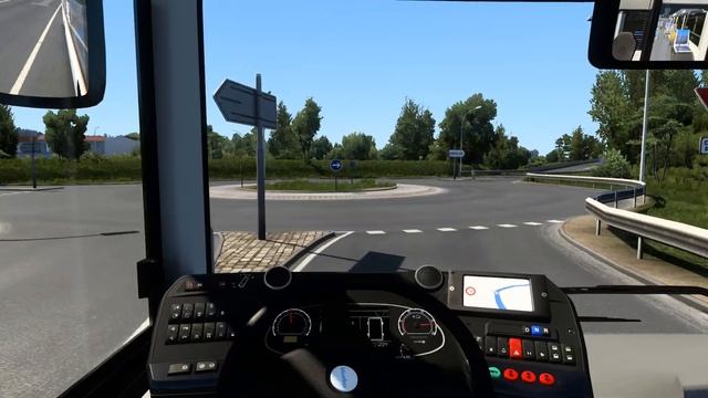 ETS2 1.47 | Bolloré Bluebus SE | Driving through the villages ?? | ETS2 Mods смотреть онлайн