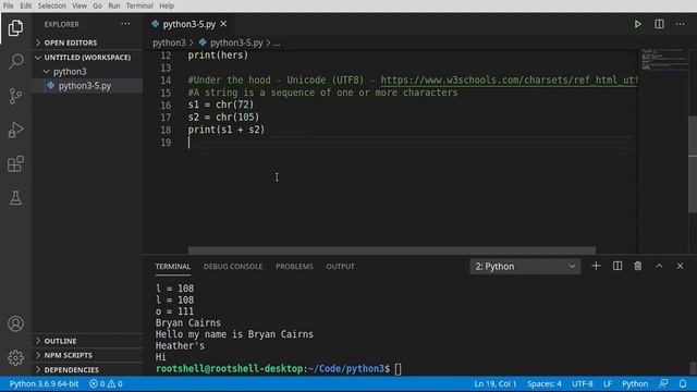 Python 3 - Episode 5 - What are strings смотреть онлайн