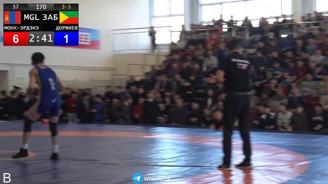 Финал 3-5. 57 кг.Монх-Эрдэнэ - Доржиев смотреть онлайн
