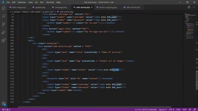 Project iteration 1(PhP) смотреть онлайн