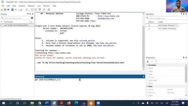 How to create a weekly time series variable in Stata? смотреть онлайн