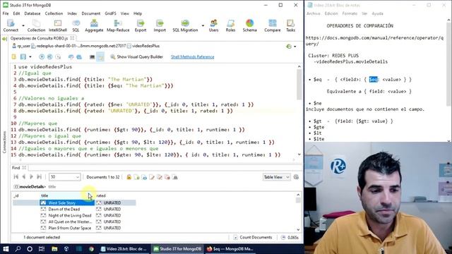 ?MongoDB?28?Operadores de Comparación смотреть онлайн