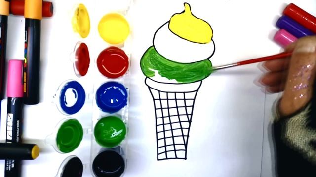 How to Draw Ice Cream and Ice Cream Coloring Pages смотреть онлайн